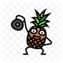 Pineapple Fruit Fitness Icon