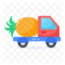 Pineapple Delivery Pineapple Truck Food Delivery Icon