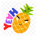 Pineapple Emoji Pineapple Fruit Healthy Fruit Symbol