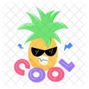 Pineapple Emoji Cool Emoji Cool Word Icône