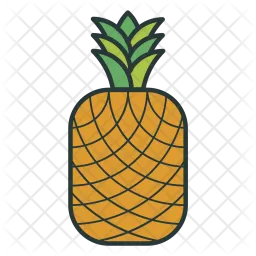Pineapple, Fruit, Healthy, Drink  Icon