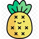 Pineapple Kawaii Summer Icon