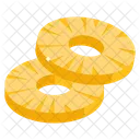 Pineapple Pieces Ananas Fruit Icon
