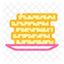 Slices Plate Pineapple Icon