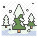 Winter Pine Tree Icon