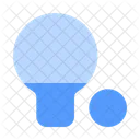 Ping Pong Racket Ball Icon
