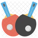 Table Tennis Ping Pong Table Paddle Icon