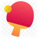 Ping Pong Table Tennis Racket Icon