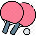 Ping Pong Table Tennis Ball Icon