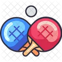 Ping Pong Table Tennis Paddle Icon