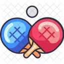 Ping Pong Table Tennis Paddle Icon