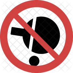Ping-pong not allowed  Icon