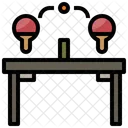 Ping Pong Table Table Tennis Equipment Icon