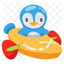 Peluche Pingouin Avion Icône