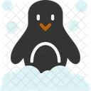 Pingouin Dhiver Oiseau De Temps Froid Oiseau Incapable De Voler Et De Geler Icône