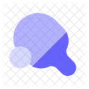 Pingpong Table Tennis Racket Icon