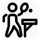 Pingpong Spielen Pingpong Spieler Pingpong Symbol
