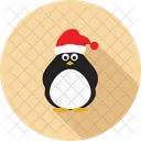 Pinguim Passaro Papai Noel Ícone