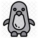 Pinguin Ozean Wasser Icon