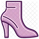 Pink  Block Heel Shoes  Symbol