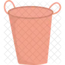 Pink Bucket Bucket Basket Icon