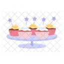 Pink cupcakes Icon