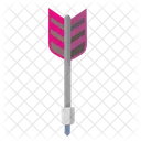 Pink Dart Arrow Dart Arrow Pink Icon