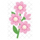 Pink Bloom Flower Sticker Flower Pink Icon