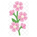 Pink Bloom Flower Sticker Flower Pink Icon