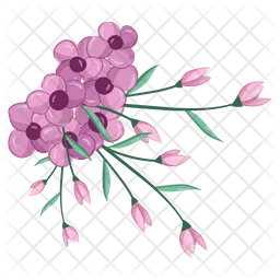 Pink Flower Bush  Icon