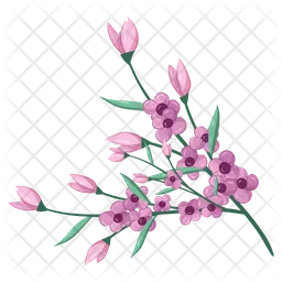 Pink Flower Bush  Icon