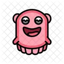 Pink Monster Cute Icon