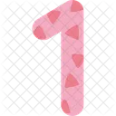 Number One Pink Icon