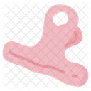 Pink Paper Clip Paper Clip Clip Icon