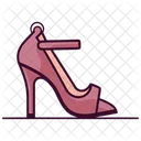 Pink Peep-Toe Women's Shoes  Icon
