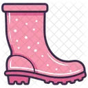 Pink Rain Boots Women's FashionableShoes  Icon