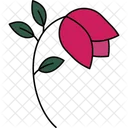 Pink Rose Romantic Bloom Soft Petals Icon