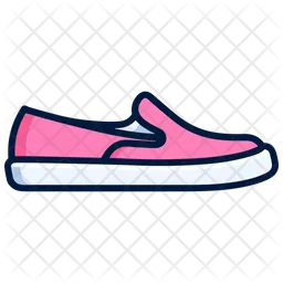 Pink Slip-On Flat Sneakers Women's Shoes  Icon