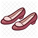 Pink Slippers Fashionable Flat Shoes  Icon