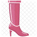 Pink Thigh-High Boot Women's Shoes  Icon