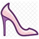 Pink Women's High Heels  Shoes  Icon