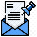 Pinned Mail Document Icon