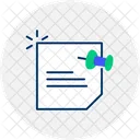 Pinned Sticky Note Reminder Note Taking Icon