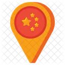 Pin de localização na china  Ícone