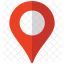 Pino De Localizacao Vermelho E Branco Ponteiro De Mapa Marcador Ícone