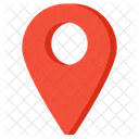 Pin vermelho do navegador GPS  Ícone