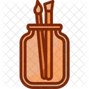 Pinselglas  Symbol