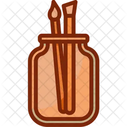 Pinselglas  Symbol