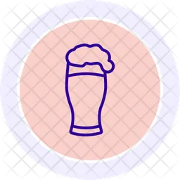 Pinta de cerveza negra  Icono