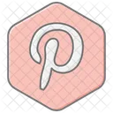 Pinterest Lineal Color Icon Icon